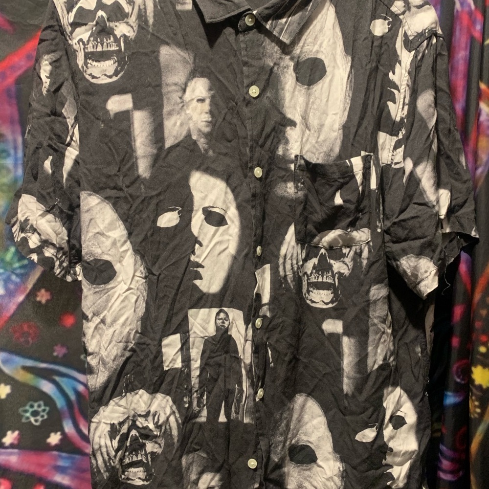 Halloween II button up shirt